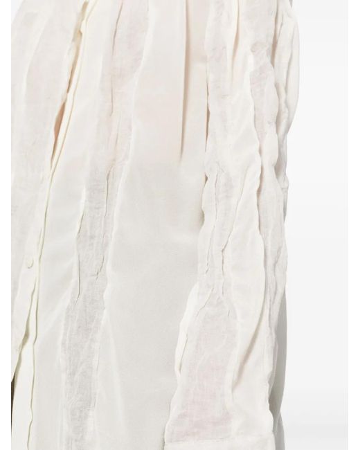 Camicia A Inserti di Christopher Esber in White