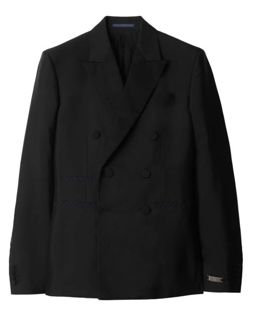 Burberry Black Wool-Blend Blazer for men