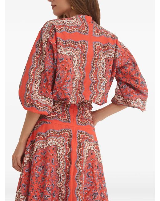 Cara Cara Red Perrin Paisley Shirt