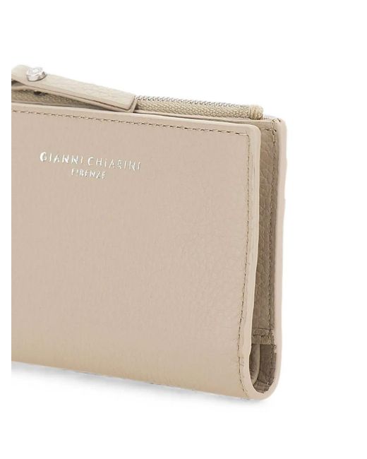 Gianni Chiarini Natural Grained Leather Dollaro Wallet
