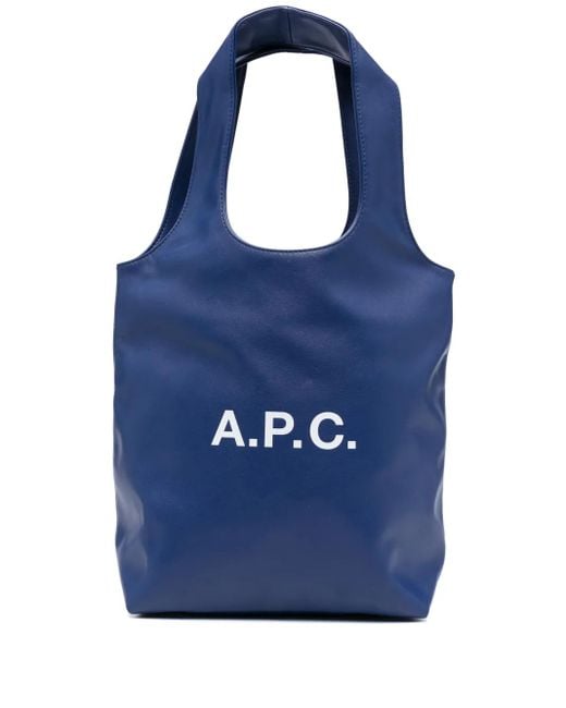 A.P.C. Blue Small Ninon Tote Bag