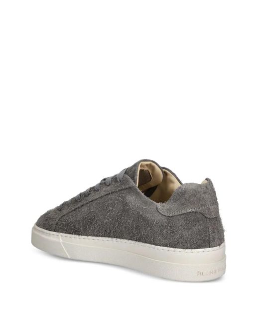 Filling Pieces Gray Suede Lace-Up Sneakers for men