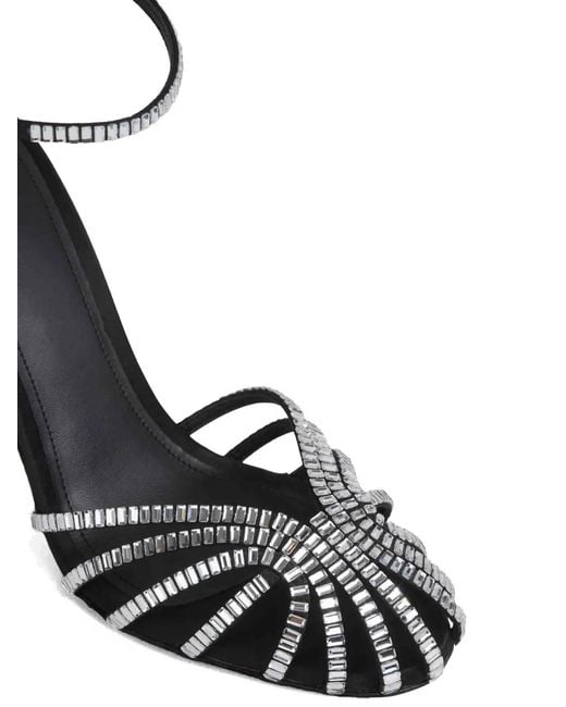 ALEVI White Embellished-Strap Sandals