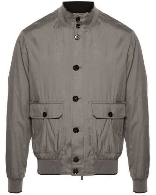 Moorer Gray Carlos-go Zip-up Jacket for men
