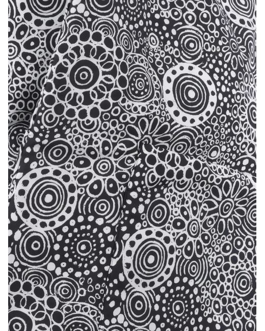 10 Corso Como Gray Circle-Pattern Scarf