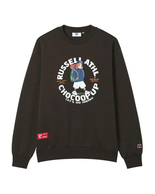 Chocoolate Black X Russell Athletic Crew-Neck Sweatshirt for men