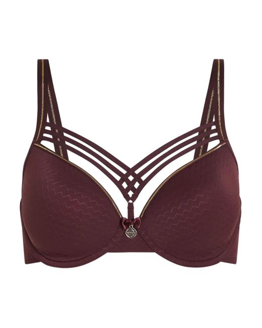 Marlies Dekkers Purple Padded Plunge Bra