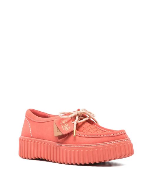 Clarks Pink Torhill Loafers