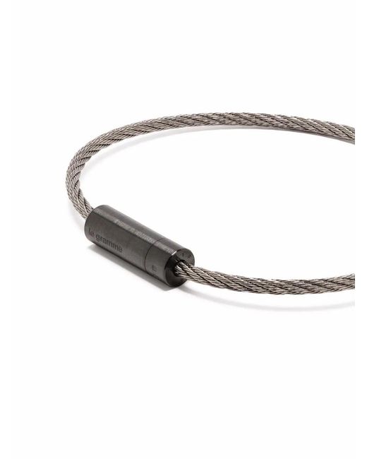 Le Gramme White 7G Cable Bracelet