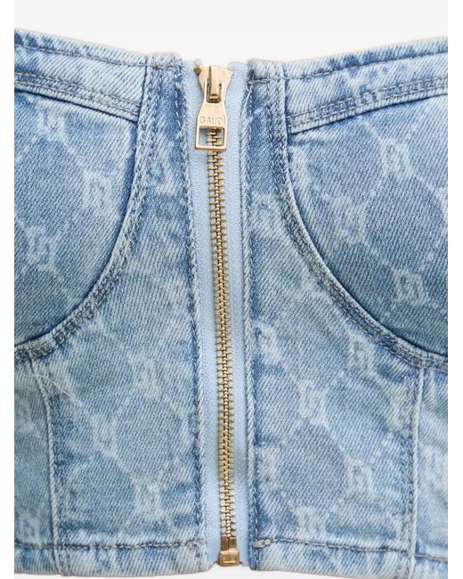 GAUDI Denim Top in het Blue