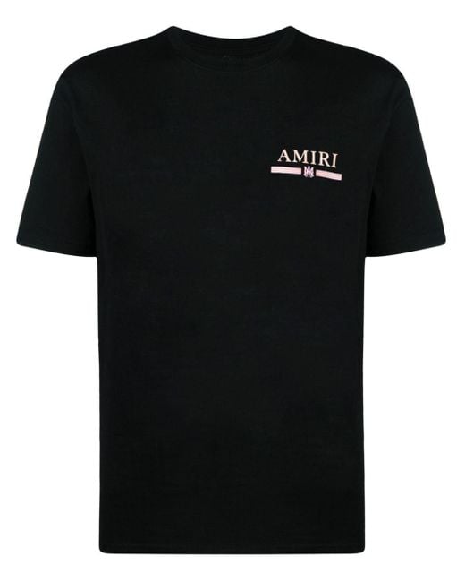 Amiri Watercolor Bar T-Shirt aus Baumwolle in Black für Herren