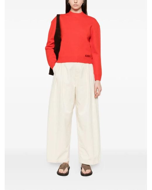 A.P.C. Red Crew-Neck Seater