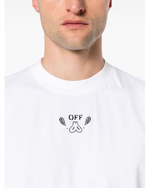 メンズ Off-White c/o Virgil Abloh Bandana Arrow Tシャツ White