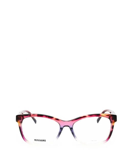 Missoni Pink Eckige Brille