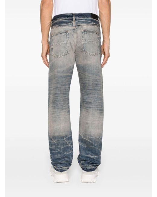 Amiri Straight-Leg-Jeans mit Release-Saum in Blue für Herren