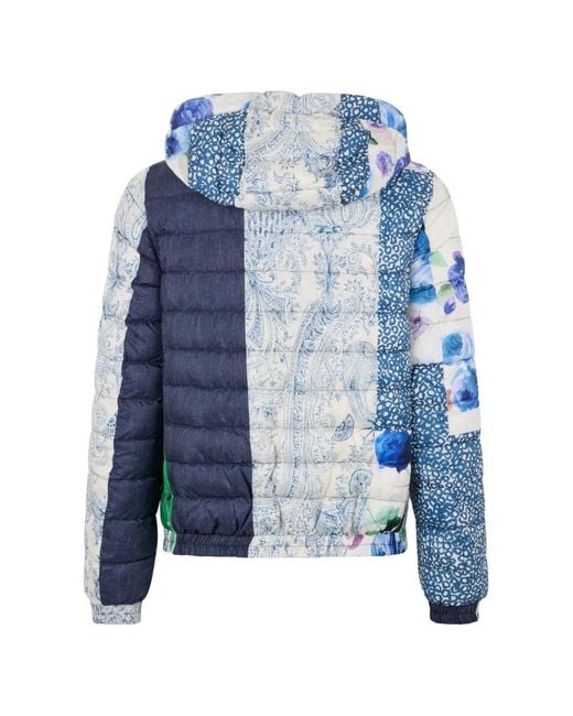Herno Blue Patchwork Down Jacket