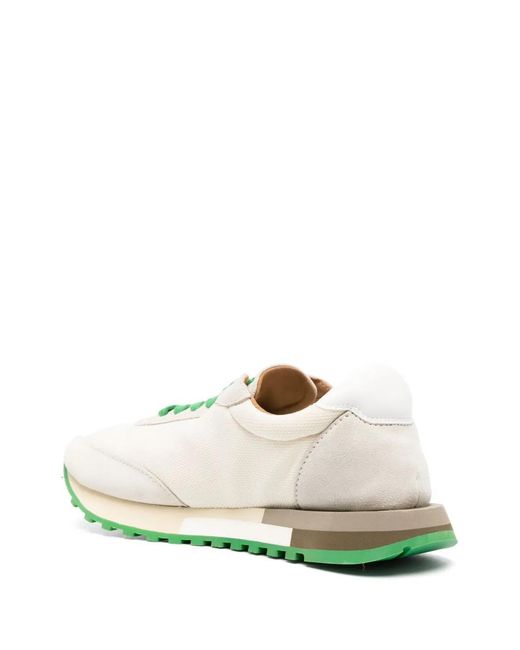 The Row White Owen Runner In Nylon And Suede