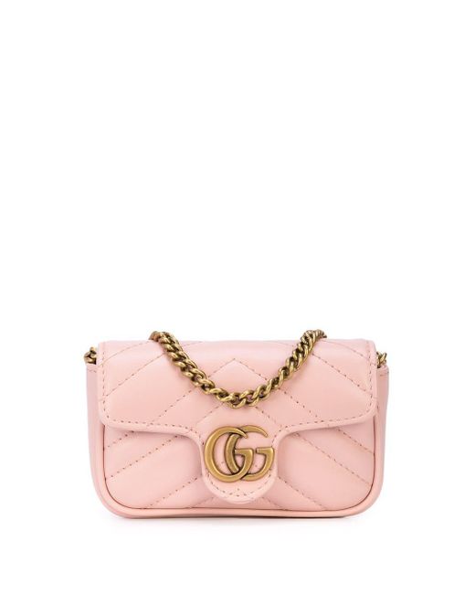 Gucci Pink Micro GG Marmont Bag