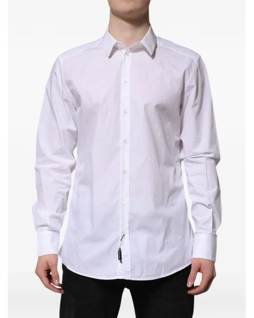 Dolce & Gabbana Purple Long-Sleeve Shirt for men