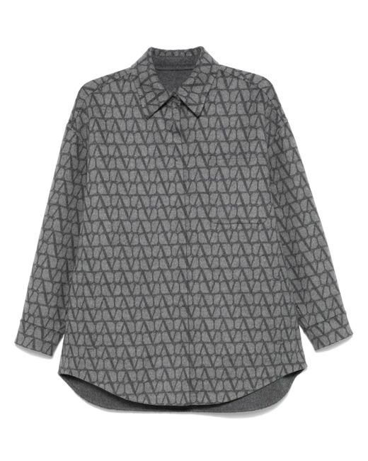 Valentino Garavani Gray Toile Iconographe Shirt