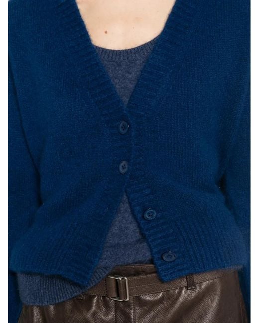 Dorothee Schumacher Blue V-Neck Button-Fastening Cardigan