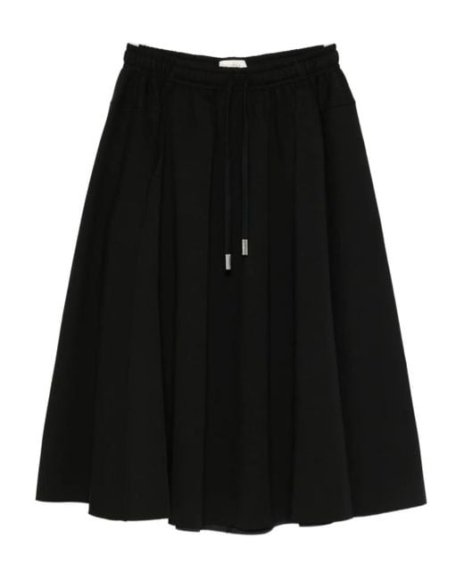 Psophia Black Drawstring Skirt