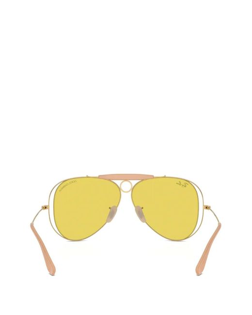 Ray-Ban Yellow X Dolce & Gabbana The Shooter Aviator Sunglasses