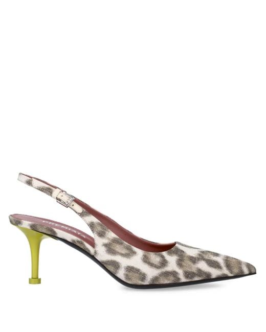 【国内送関税込】PRADA ☆ レオパード スリングバック パンプス 国内送関税込】PRADA ☆ レオパード スリングバック パンプス