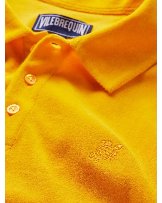 Vilebrequin Yellow Terry Polo Shirt for men