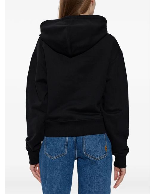 Balmain Black Script-Graphic Hoodie