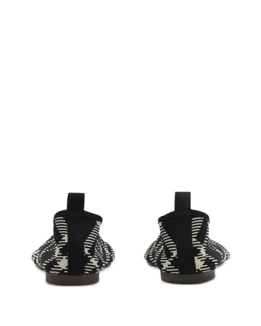 Burberry Black Flat Shoes
