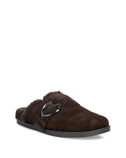 Blauer Brown Buckle-Strap Loafers