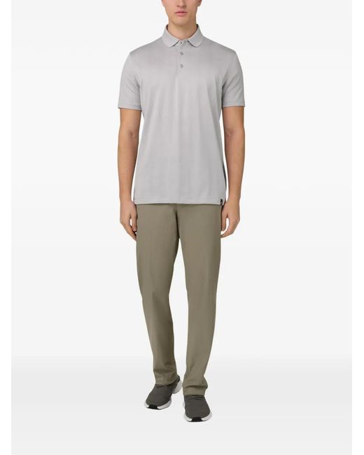 Boggi Gray Elasticated Technical Trousers for men