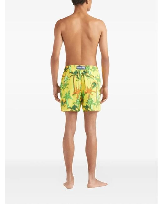 Bañador Palms Offset Vilebrequin de hombre de color Yellow