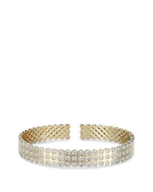 TYPE JEWELRY White Grand Bracelet Jonc Leggo 2.0 Serti De Diamants