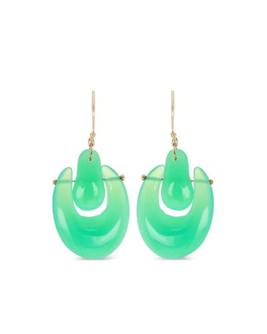 Ten Thousand Things Green 18K O'Keeffe Earrings