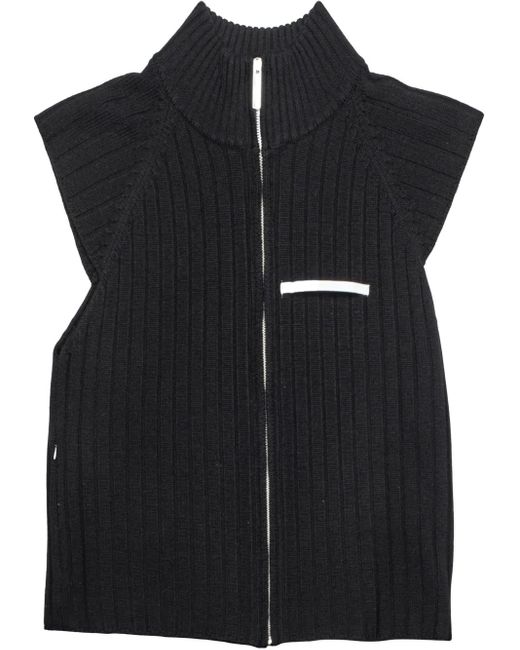 Spencer Badu ジップアップ ベスト Black