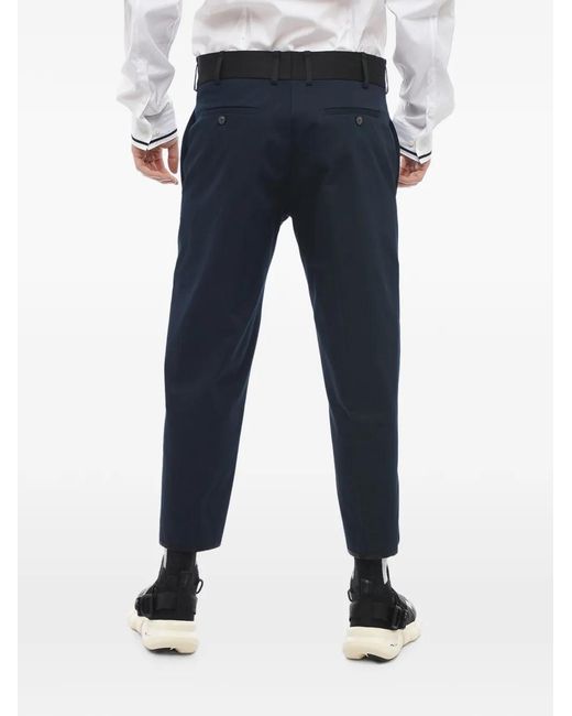 Neil Barrett Blue Belt-Loop Trousers for men