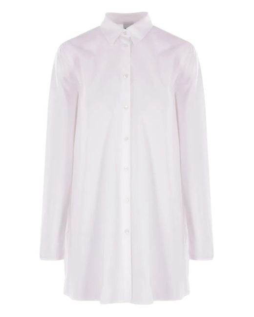 Aspesi White Pleated-Back Shirt