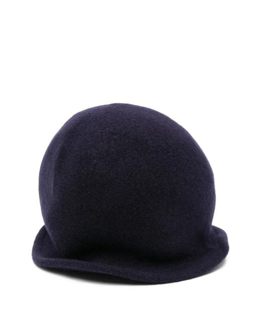Emporio Armani Blue Mütze mit geradem Schnitt