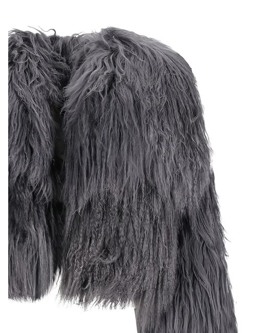 The Attico Gray Fur
