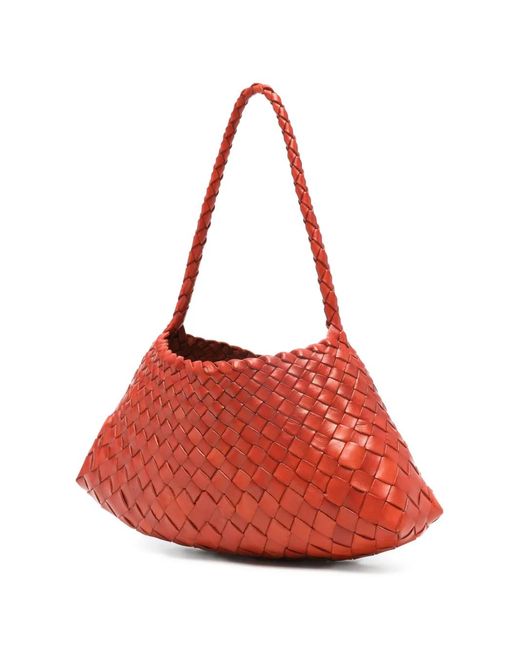 Dragon Diffusion Rosanna Woven Braided Tote Bag in Red | Lyst