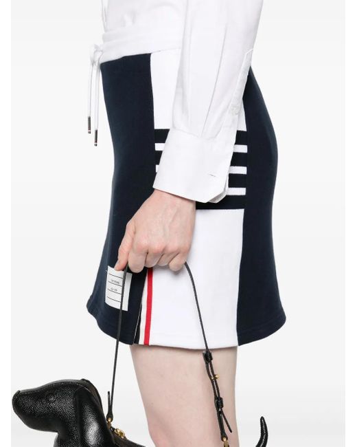 Thom Browne Black Classic 4-Bar Jersey Mini Skirt
