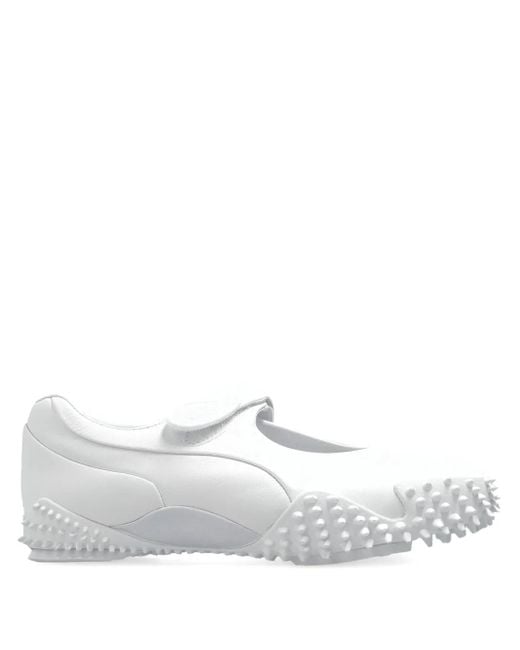 PUMA White Mostro Fey Spike-Sole Shoes