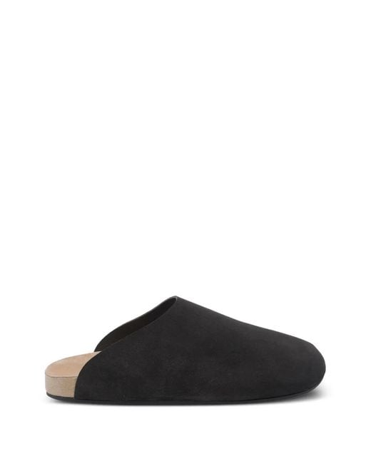 The Row Black Hudson Two Rovesciato Mules for men