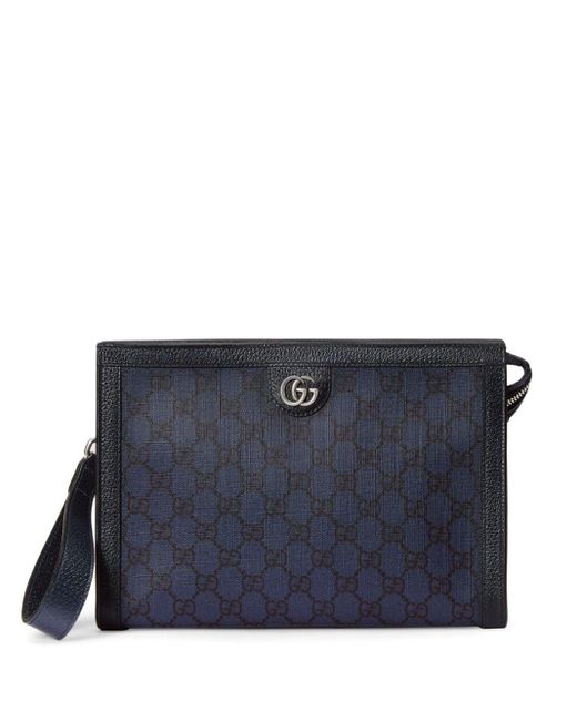 Gucci Blue Ophidia Zip-up Pouch for men