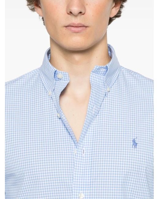 Polo Ralph Lauren Overhemd Met Borduurwerk in het Blue voor heren