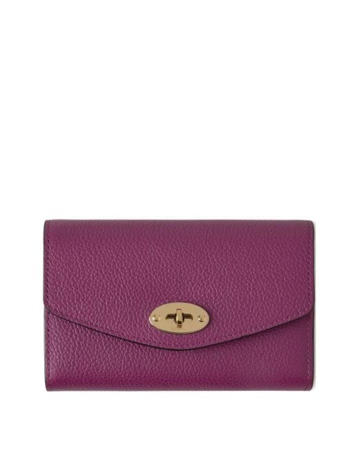 Mulberry Purple Medium Darley Zip-Around Wallet