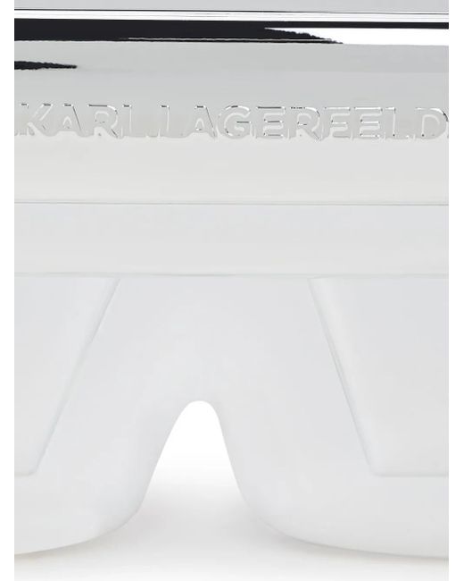 Karl Lagerfeld Gray Ikon K Clutch Bag