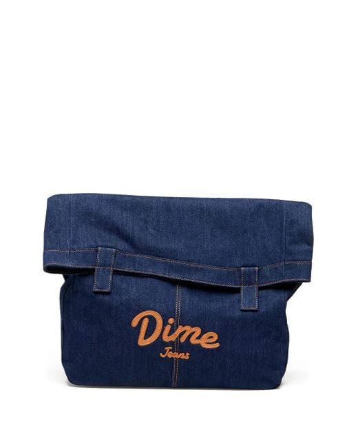 Dime Blue Flap Messenger Bag